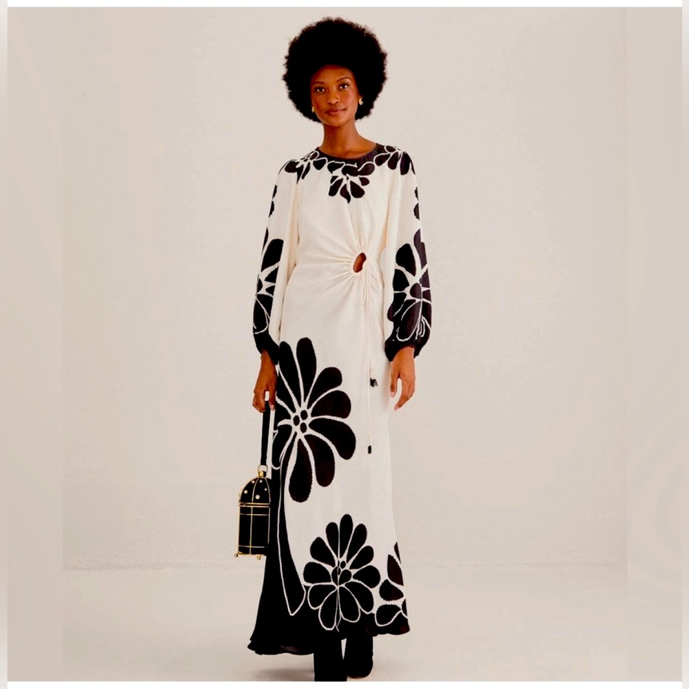 Farm Rio NWT Black Palermo Cut Out
Lenzing ™ EcoveroM Viscose Maxi
Dress Size S